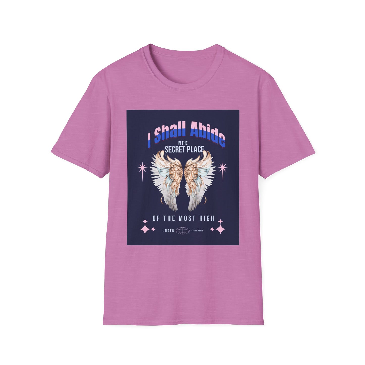 Psalm 91 Angel Wings Unisex Softstyle T-Shirt, Christian Religious Tee, Protection Shirt, Faith Apparel, Biblical Clothing